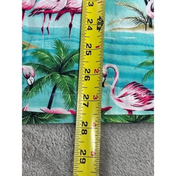 RJC Hawaiian Flamingo Shirt Mens M Made In Hawaii USA Tropical Casual Florida - Picture 7 of 9